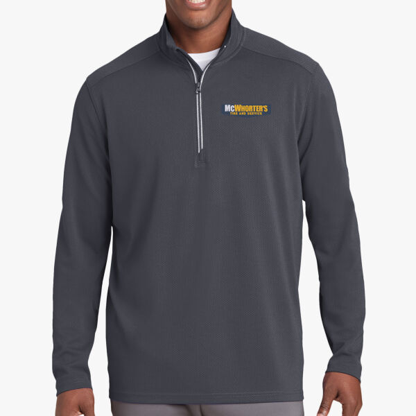 Men's Textured 1/4 Zip Pullover w/ Embroidered Logo Thumbnail